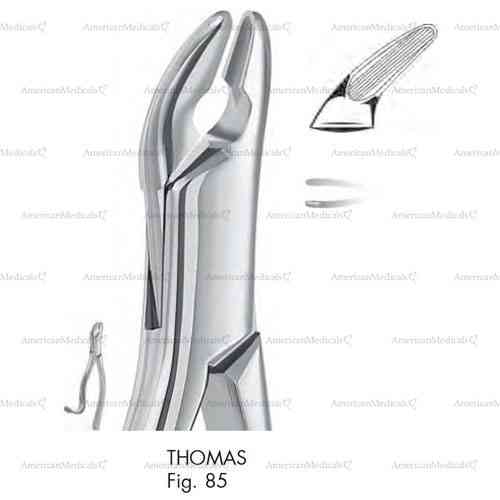 thomas extracting forceps - american pattern, figure 85