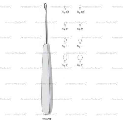 williger bone curettes - straight