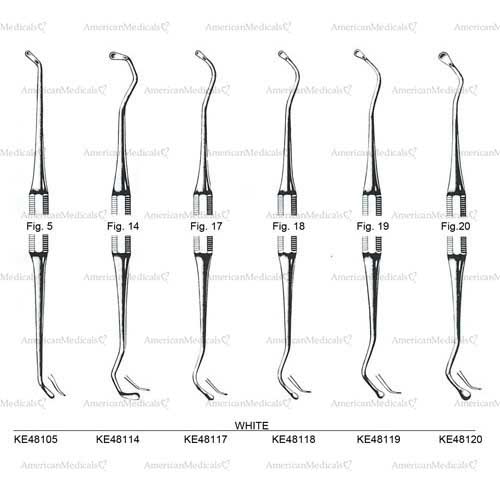 white double ended excavator