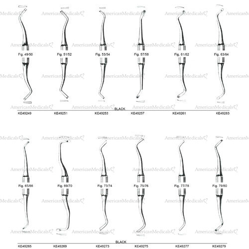 black double ended cutting instrument