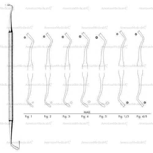 mall double ended amalgam plugger