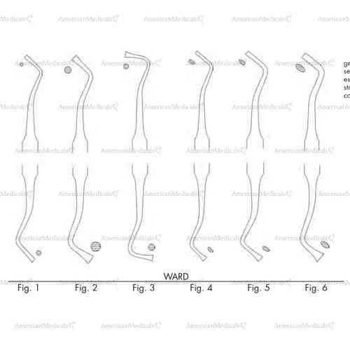 ward double ended plastic filling instrument - serrated