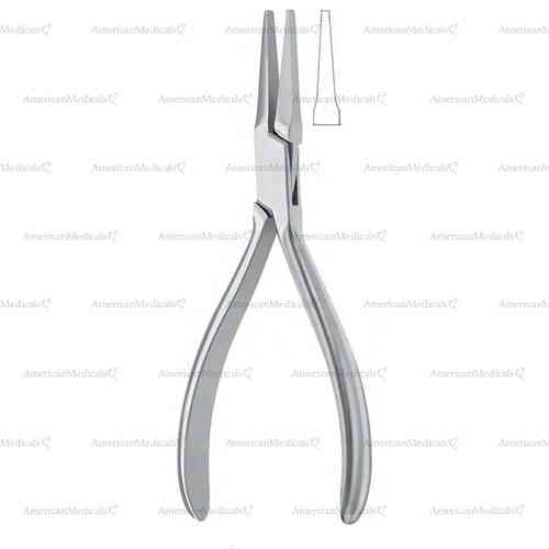 langbeck flat nose pliers - 15 cm (6 1/8")