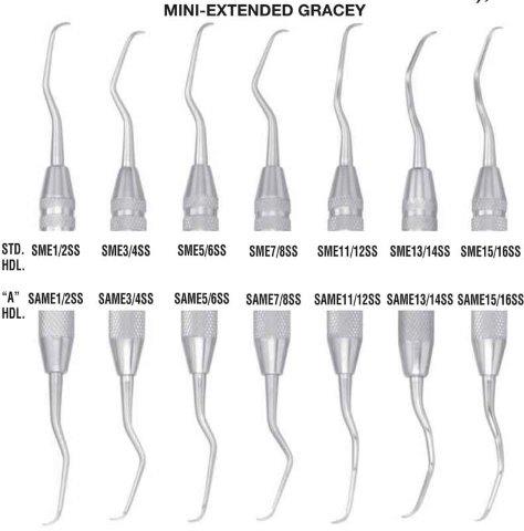 g. hartzell & son de mini-extended gracey curettes