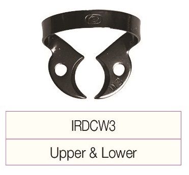 g. hartzell and son molar rubber dam clamp irdcw3 upper and lower