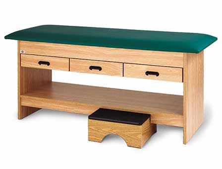 hausmann model 4298 treatment table with pull-out footstool