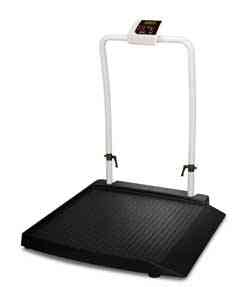 rice lake model 350-10-2 folding single ramp wheelchair scale