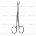 operating scissors - delicate, sharp/blunt, curved, 12 cm (4 3/4