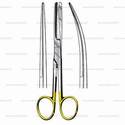 deaver operating scissors with tungsten carbide cutting edges - blunt/blunt