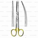 deaver operating scissors with tungsten carbide cutting edges - blunt/sharp