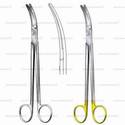 vascular parametrium scissors - slightly curved, 23 cm (9 1/8")