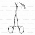 peet splinter forceps - curved, 12.5 cm (5")