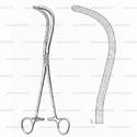 mayo-guyon kidney pedicle clamp - 23 cm (9 1/8")