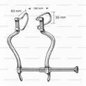 gosset abdominal retractor - 140 mm