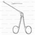 greven micro ear forceps - bent downwards, 5 mm