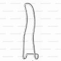 sternberg lip retractor - single curve