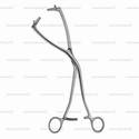 collin uterine elevating forceps - 25 cm (9 7/8"), curved