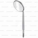 cone socket mouth mirror with conical end of thread - rhodium