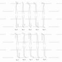 double ended plastic filling instrument, figures 0 through 9