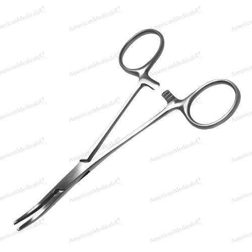 steristat sterile disposable kelly forceps curved stainless steel